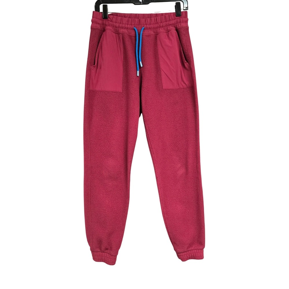 Cotopaxi Teca Fleece Jogger Pants Elastic-Waist Berry Pink Orange Women's Size M